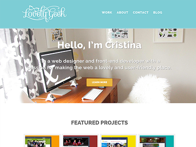 Lovely Geek Design mishka portfolio raleway web design wordpress