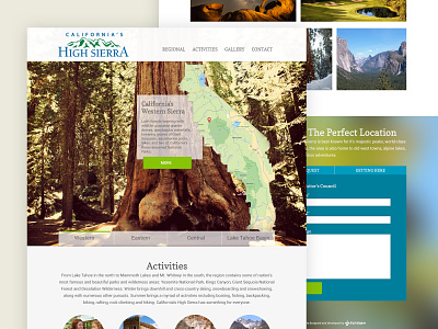 California's High Sierra Website design web design website