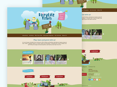 Fairytale Town Website design illustration sacramento web design website wordpress