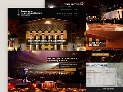 Sacramento Memorial Auditorium Website design sacramento web design website