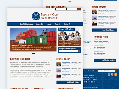 Specialty Crop Trade Council Website design web design website wordpress