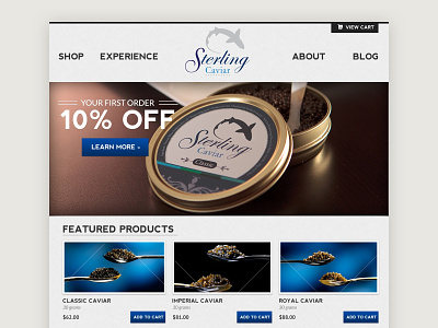 Sterling Caviar Website design web design website