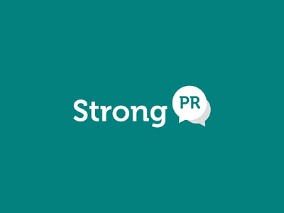 Strong PR Logo branding design graphic design logo public relations