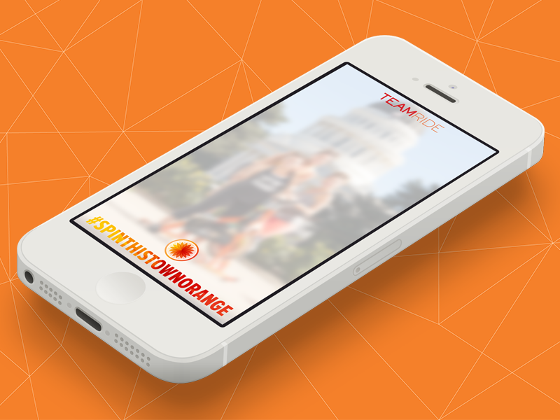 Snapchat Filter for TEAMride three29 cycling fitness iphone design filter snapchat