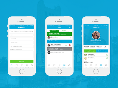 NannyMe App Design