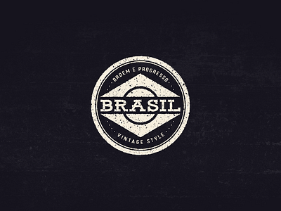 Vintage Badge - Brasil