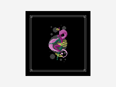 Saturn atari goddess pixel art saturn space