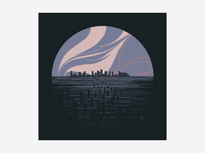 Brenna's Sunset pixel art sunset