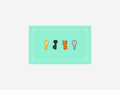 🔑🗝 8x16 nes palette pixel art