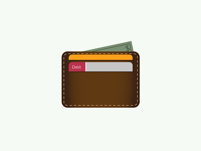 Saddleback Leather - Front Pocket Wallet illustration illustrator vector