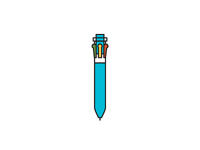 90's Pen 90s flat icon illustration pen