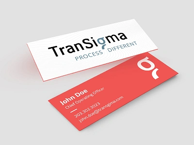 Slim Business Card business card color design print typography