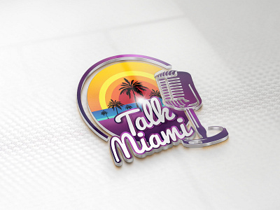 Talk Miami graphicdesign logo logo design mascotlogo