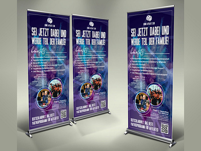 Rollup Banner Design billboard billboard design custom designs feather flags graphicdesign modernart photoshop rack card design rollup banner