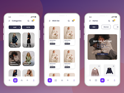 E-commerce app app design dribble ui ux