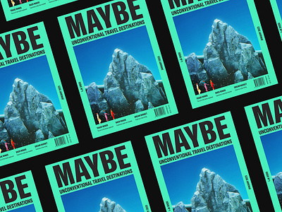 Maybe Magazine branding collage design graphic design typography