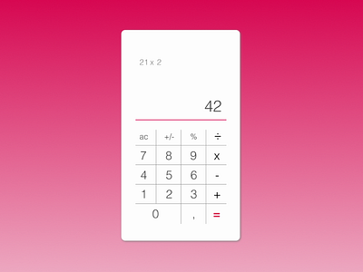 daily ui 004 - calculator daily ui 004 dailyui design ui