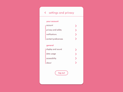 daily ui 007 - settings daily ui 007 dailyui design ui