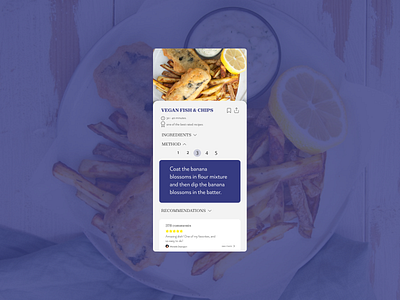 daily ui 040 - recipe dailyui design ui