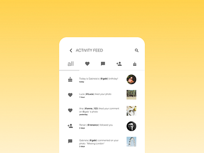 daily ui 047 - activity feed dailyui dailyui047 design ui