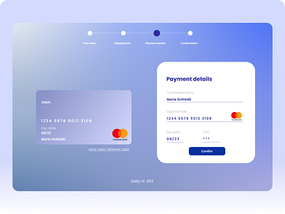 Credit card checkout | Daily UI 002