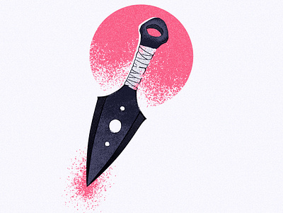 Kunai blade dagger drawing illustration inktober inktober2020 inktoberblade japanese japanese art kunai ninja sword texture weapon