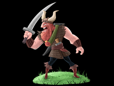 Viking character design adobe photoshop art artist artoftheday charactedesign character character art character concept character creation conceptart design digital digital 2d digitalart draw drawing dribbleartist illustration sketch viking