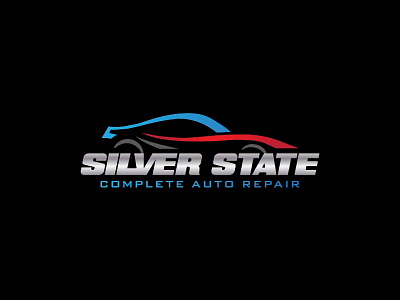 Silver State Complete Auto Repair | Logo auto branding car design illustration islandtwig logo logo design repair typography vector