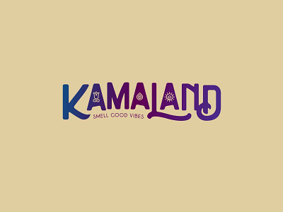Kamaland | Smell Good Vibes | Branding branding design illustration islandtwig logo logo design smell good vibes typography vector