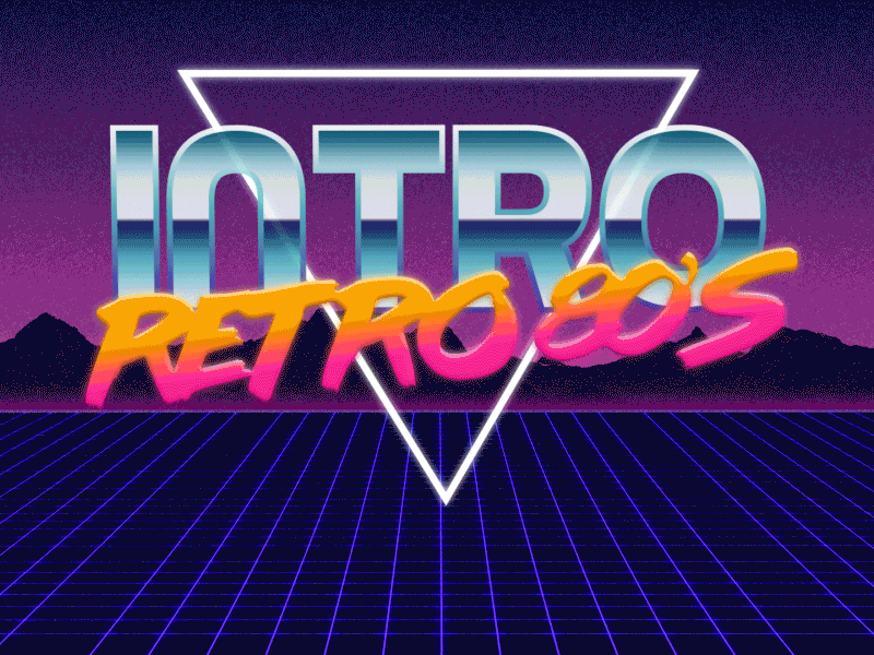 80’s retro Introduction Motion Design AE 80s ae after effects introduction motion design retro