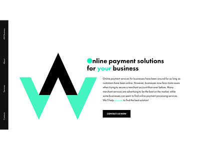 New homepage of AW Business solutions