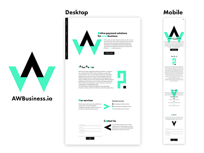 AWBusiness Desktop and Mobile branding desktop graphic design logo mobile site ui vector website