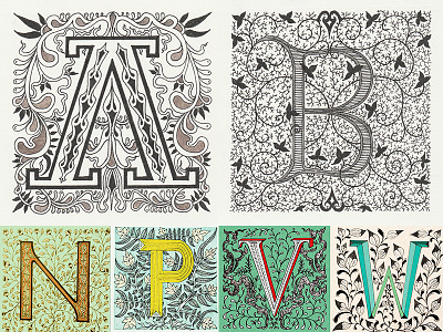 Initial SketchBook Project alphabet colour design font hand drawn handmade initial lettering pen type typography