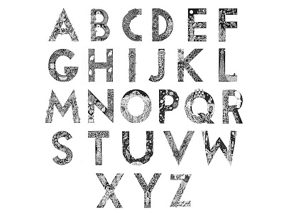 Typographical Illustrations // Alphabet