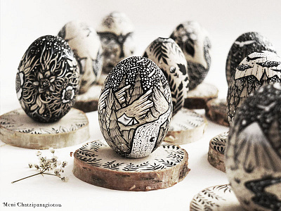 Wooden Easter Eggs