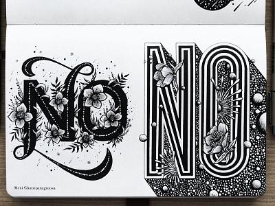 No abstract art drawing graphic design handlettering handmade illustration lettering logo space type typography