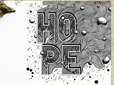 Hope handlettering typography