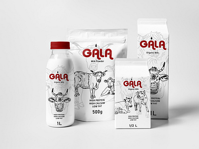 GALA Milk packaging