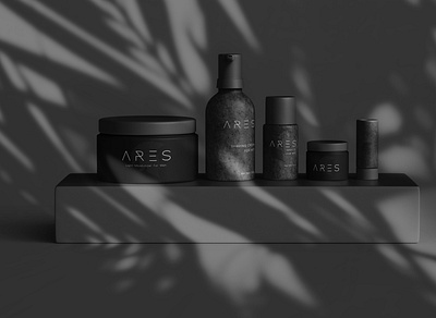 ARES Men's Cosmetics branding graphic design logo men mens cosmetics packaging packagingdesign vector