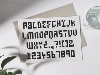 MIMICA Letters graphic design illustration letters open type font pixel art typeface design typography