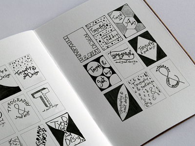 Typography Sketchbook behind the scenes design graphic design illustration sketchbook typography