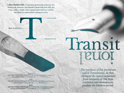 Transitional Typeface Classification art direction graphic design illustration photoshop poster design typography