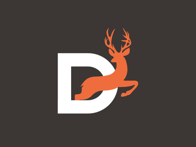 Deer Logo brand and identity clean color creativelogo design design art designf1 dribbble logo logoanimal