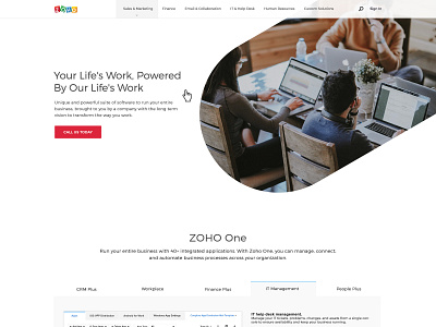 ZOHO Website My New Design branding chennailogodesigner creativelogo design designf1 dribbble fresher illustration landingpage logo logodesign newlogodesign redesign typography ui vector visual design webdesign website zoho