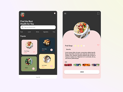menu breakfast app dailyui design ui web