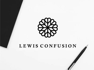 LEWIS CONFUSION america art brand identity branding england graphic design icon logo monogram logo typography vector