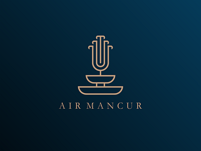 AIR MANCUR america brand identity branding brandmark design design art england graphic design icon ilustrator logo monogram logo typogaphy vector