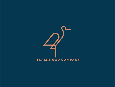 Flaminggo Comapny america brand identity branding brandmark design design art england graphic design icon logo monogram logo typogaphy typography vector