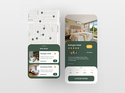 Hotel Booking App - 2 app app design design minimal mobile app ui ux