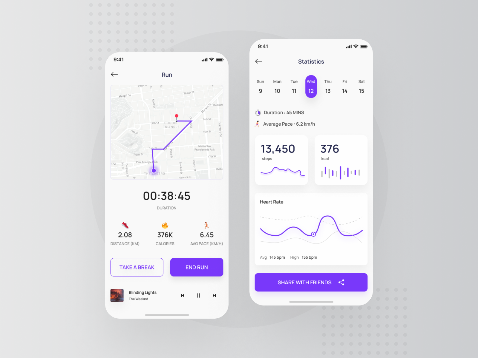 Running App Design by Pooja Chauhan on Dribbble
